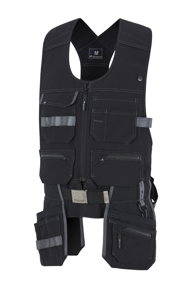 Carpenter Tool Pocket Vest Black