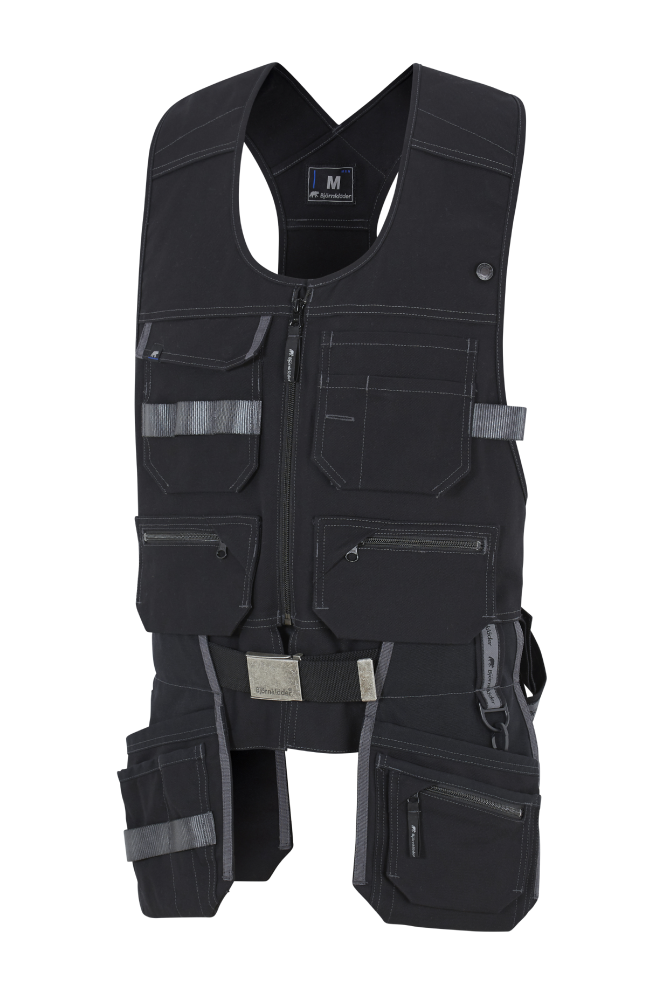 Carpenter Tool Pocket Vest Black – Neck Down Workwear